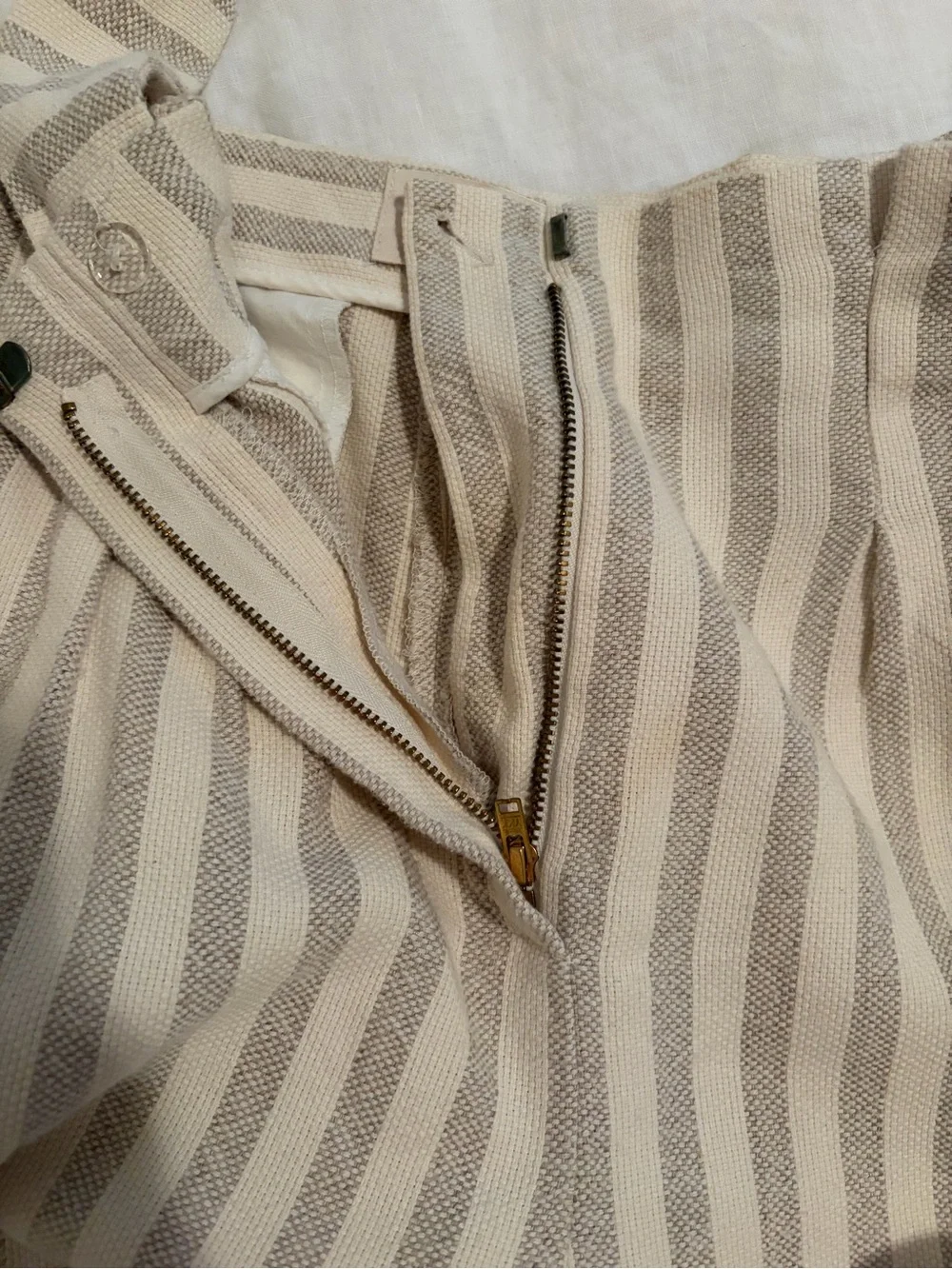 Rare Sezane Author Belted Linen Pants US 6/ FR 38